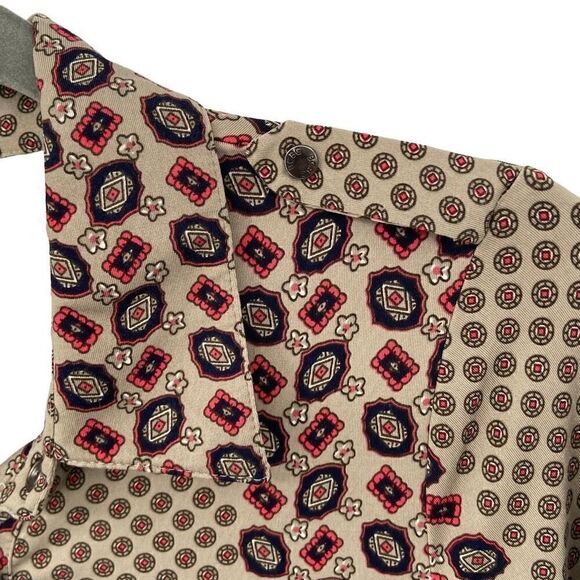BCBGMAXAZRIA Dalgarven Print Button Down Shirt Blouse Small - Picture 6 of 9